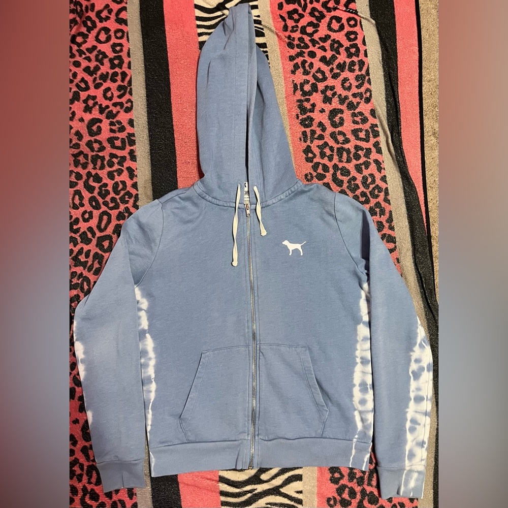 PINK Victoria's Secret tie dye zip up jacket